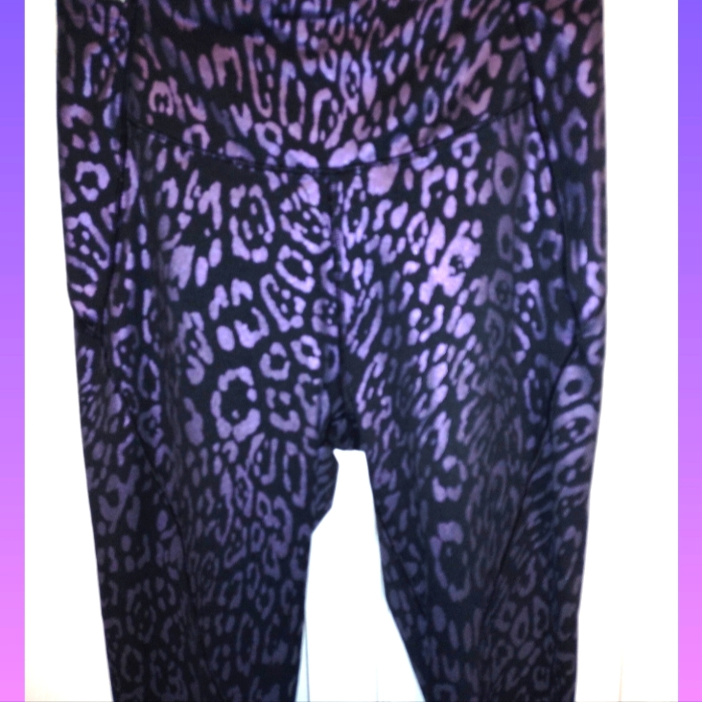 Victoria secret leopard shine leggings